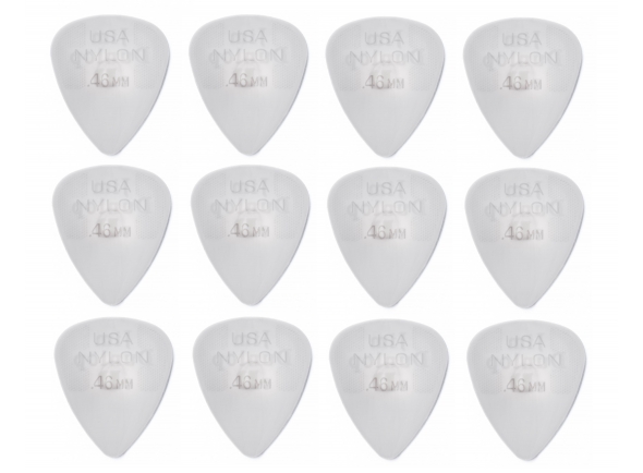 Dunlop Pack de 12 Palhetas Nylon Standard 44P 0.46 mm Dunlop Pack de 12 Palhetas Nylon Standard 44P 0.46 mm